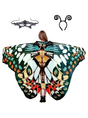 Butterfly Wings Costume for Womens, Moth Wings Butterfly Cape Adult
